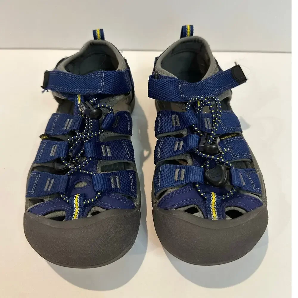 KEEN Newport H2 Waterproof Hiking Sandals Size 1 Blue Washable Outdoor Shoes